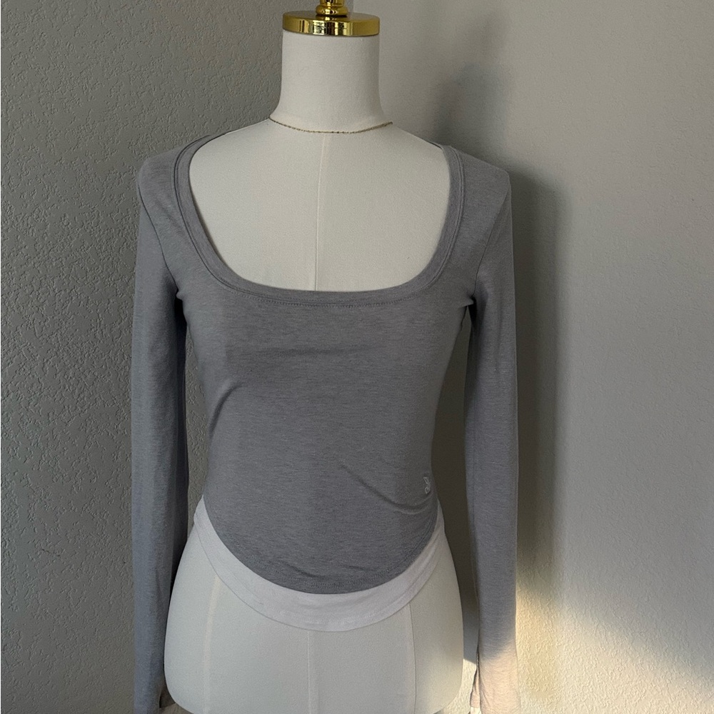 Urban Outfitters Gray Long Sleeve Top
